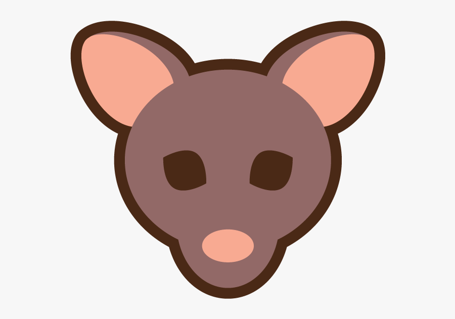 Opossum - Cartoon, Transparent Clipart
