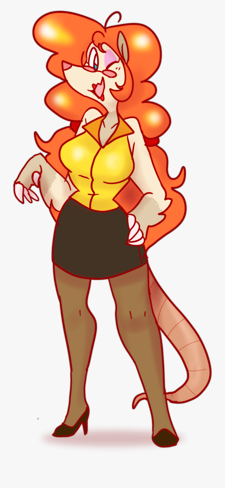 Dotty The Opossum - Cartoon, Transparent Clipart