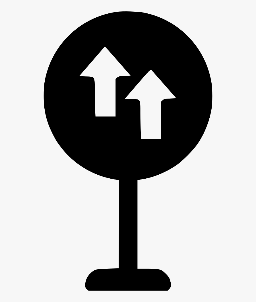 One Way - Icon One Way, Transparent Clipart