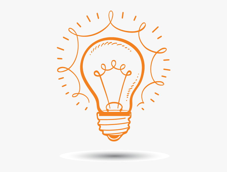 Big Idea Bulb - Kreslené Jednoduché Obrázky, Transparent Clipart