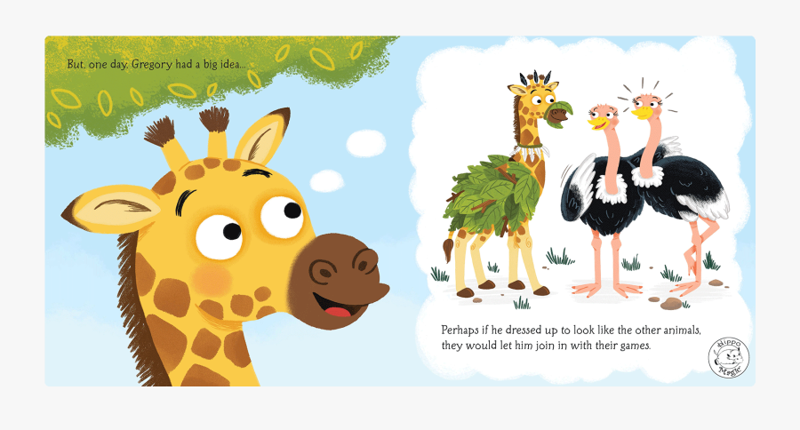 Little Giraffe Big Idea, Transparent Clipart