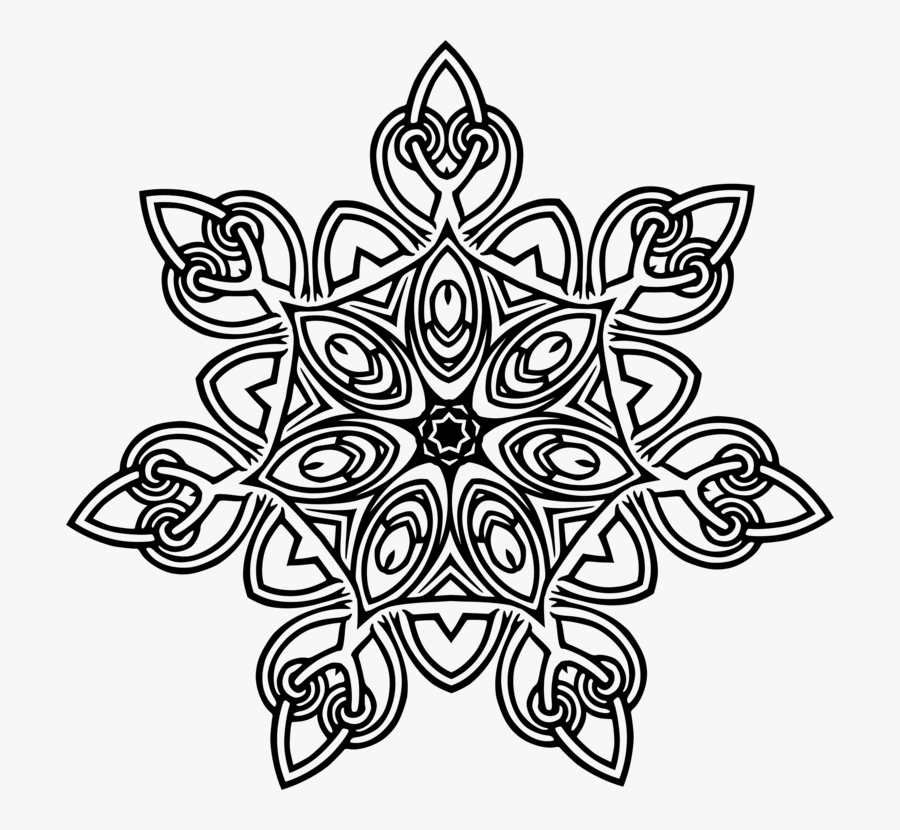 Line Art,flower,leaf - Kolam Design Line Art, Transparent Clipart