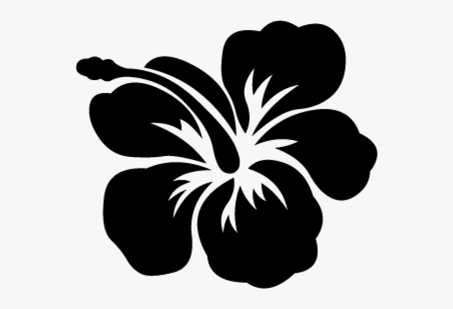 Black Hibiscus - - Luau Flower, Transparent Clipart
