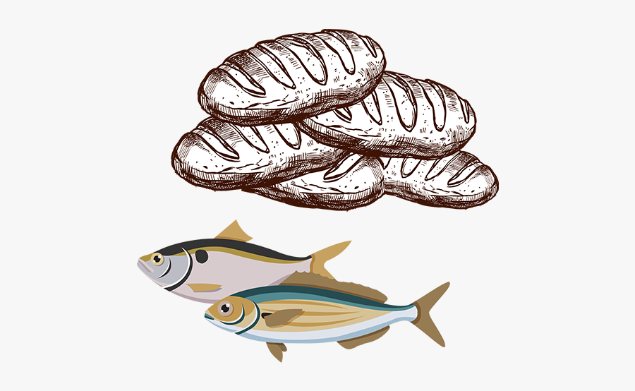 Five Loaves And Two Fish Cartoon , Free Transparent Clipart ClipartKey