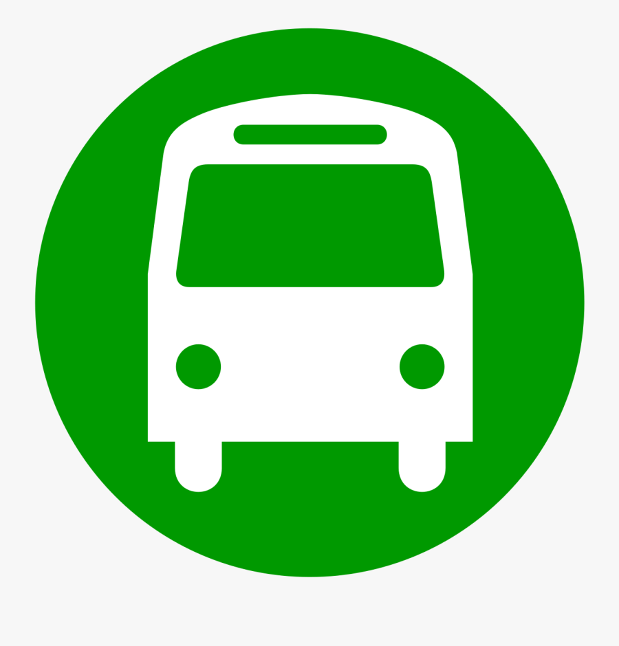 Bus Stop Sign, Transparent Clipart