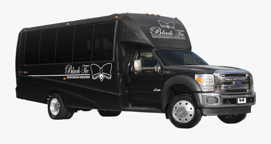 Bus Black Shuttle Bus - Ford Super Duty, Transparent Clipart