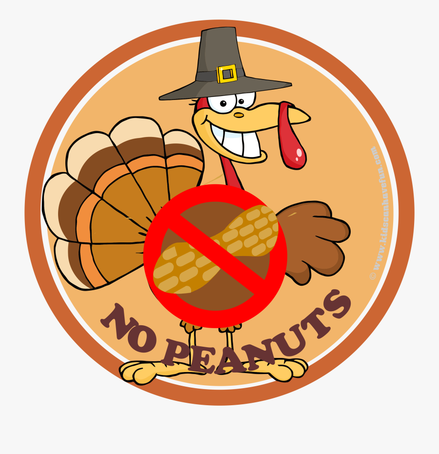 Transparent Peanut Free Zone Clipart - Turkey And Pumpkin Pie, Transparent Clipart