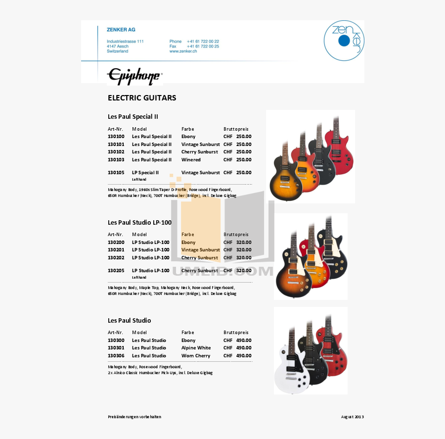 Epiphone Guitar Limited Edition Les Paul Standard Pdf, Transparent Clipart
