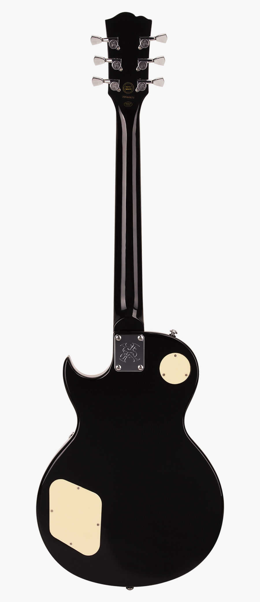 Electric Guitar Silhouette Vector, Transparent Clipart