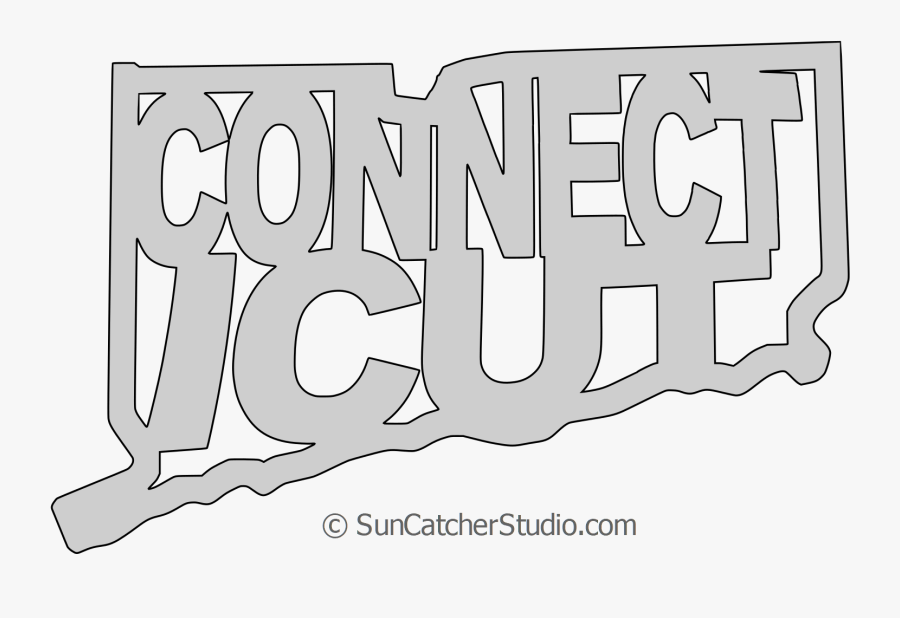 Connecticut Map Shape, Transparent Clipart