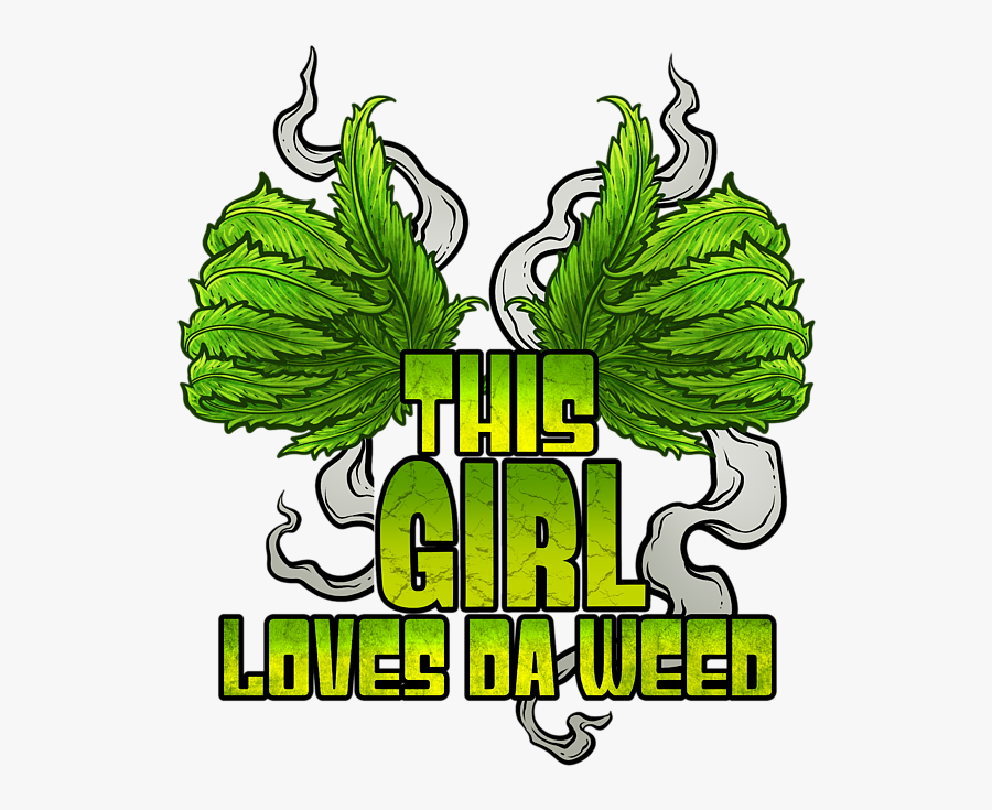 Stoner Weed Girl Art, Transparent Clipart
