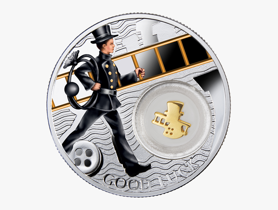 Niue 2014 1$ Chimney Sweep Symbols Of Luck 1/2 Oz Proof - Lucky Coin Chimney Sweep, Transparent Clipart