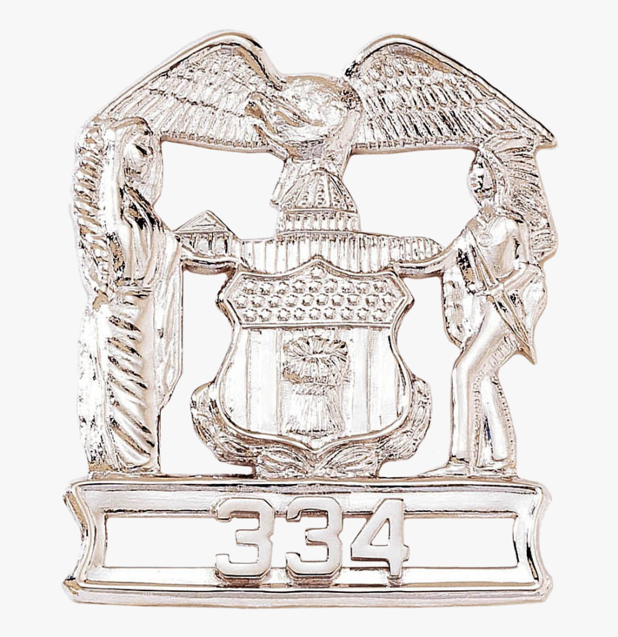 Eagle Badge With Open Bottom Panel - Illustration, Transparent Clipart