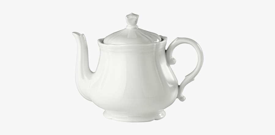Antico Doccia Teapot, White - White Teapot Png, Transparent Clipart