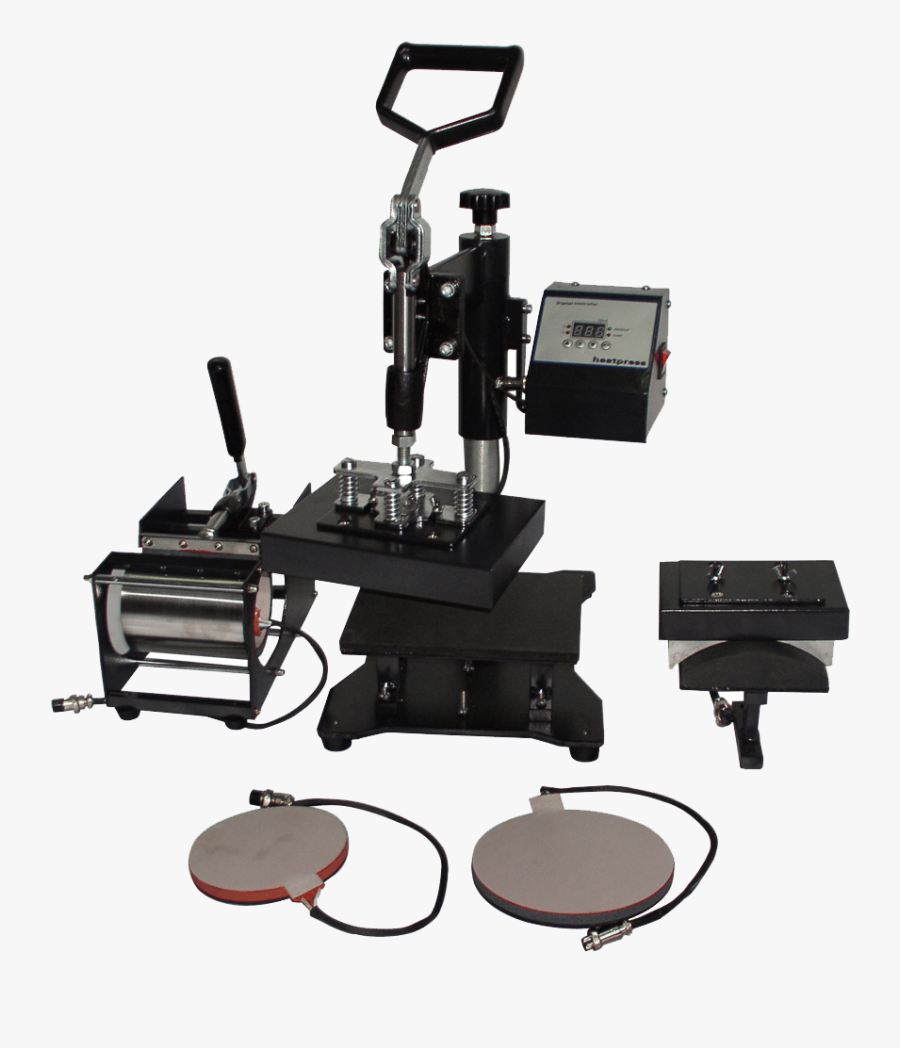 Printing Vector Heat Press - 6 In 1 Combo Heat Press Machine, Transparent Clipart