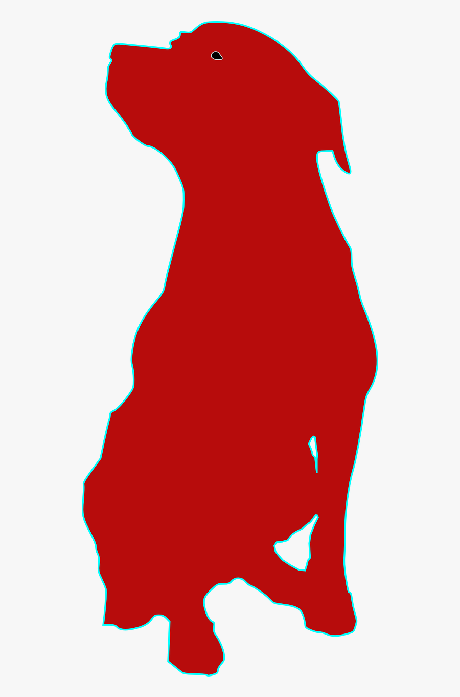 Dog Sit Wait Free Photo - Dog Sitting Silhouette Free, Transparent Clipart