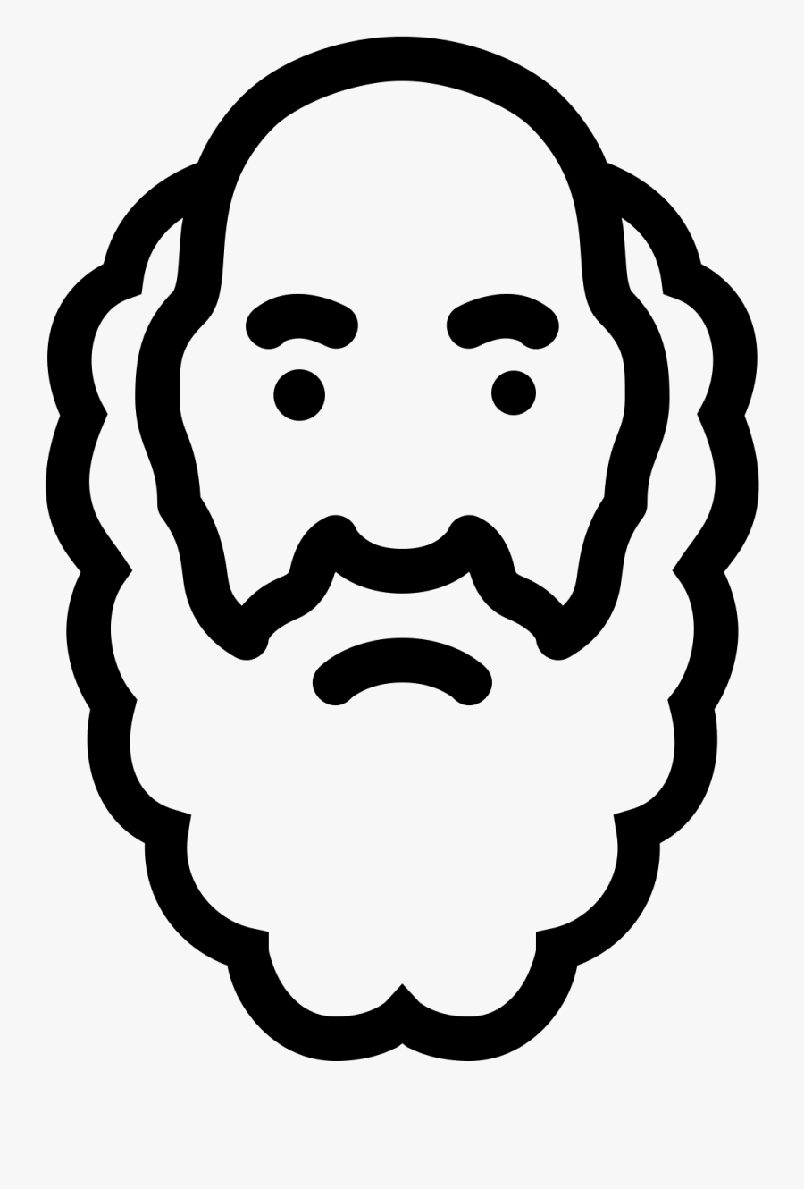 Socrates Icon, Transparent Clipart