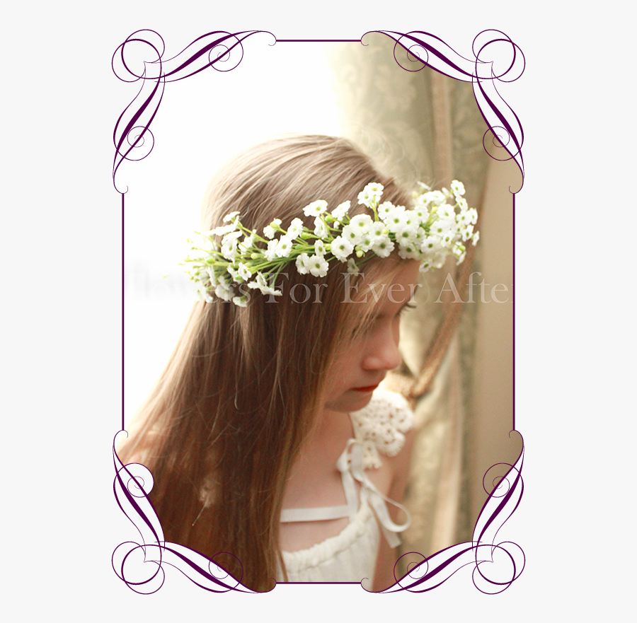 Baby S Breath Flower Crown Australia Fabulous Flower - Flower Girl Crowns Australia, Transparent Clipart