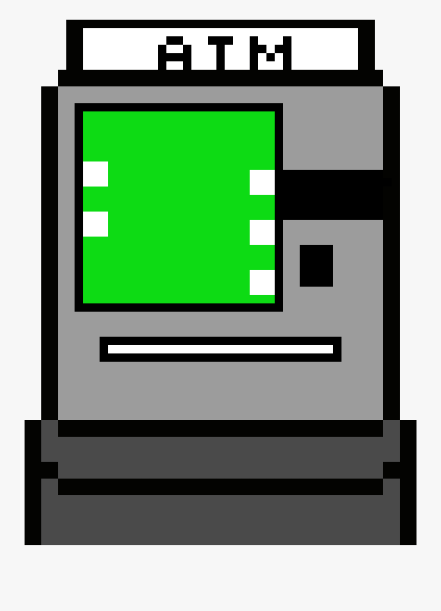 Pixel Art Atm Clipart , Png Download - Pixel Art Atm, Transparent Clipart