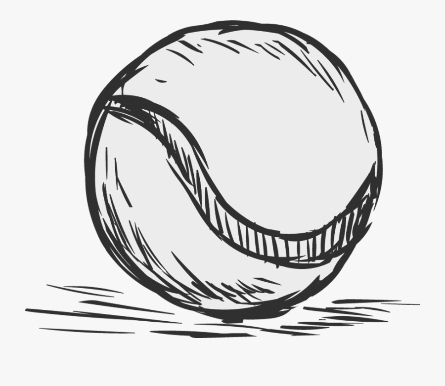 //les Acacias Tennis Padel Foot - Tennis Sketch Transparent, Transparent Clipart