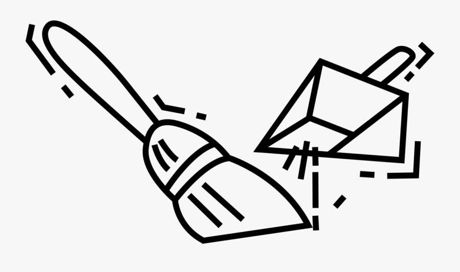 Transparent Broom And Dustpan Clipart - Transparent Vector Broom Png, Transparent Clipart