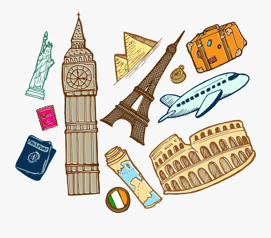 Passport Clipart World Traveler - Monument, Transparent Clipart