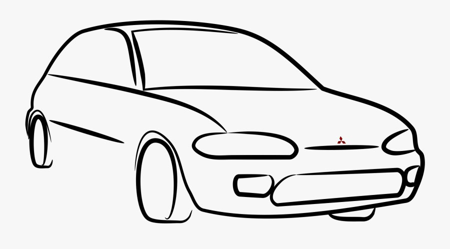 Free Download Line Art Clipart Car Clip Art - Desenho De Carro Png, Transparent Clipart