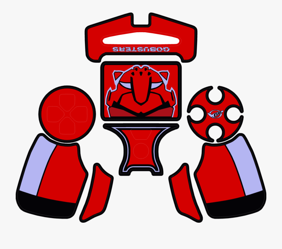 Download Red Buster Ps4 Controller Skin - Ps4 Dualshock Skin Template , Free Transparent Clipart - ClipartKey