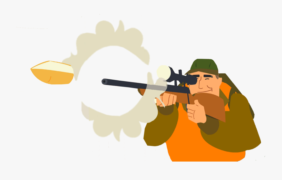 Handgun Pistol Revolver - Cartoon, Transparent Clipart