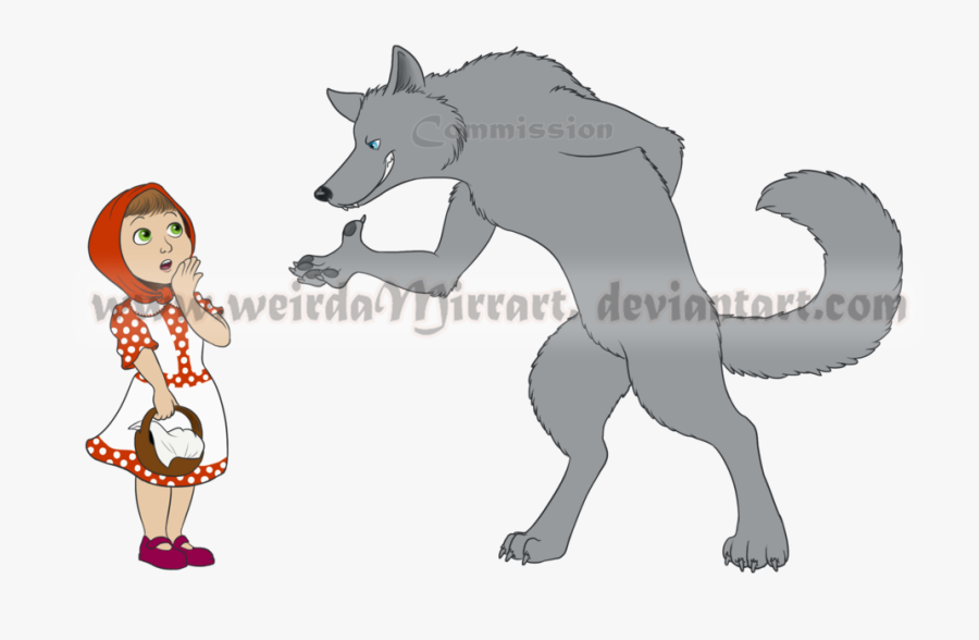 Little Riding Hood Wolf, Transparent Clipart