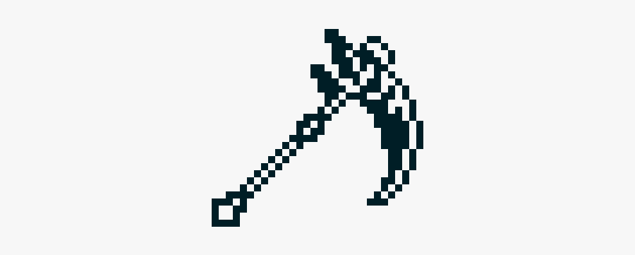 Terraria Scythe Pixel Art, Transparent Clipart