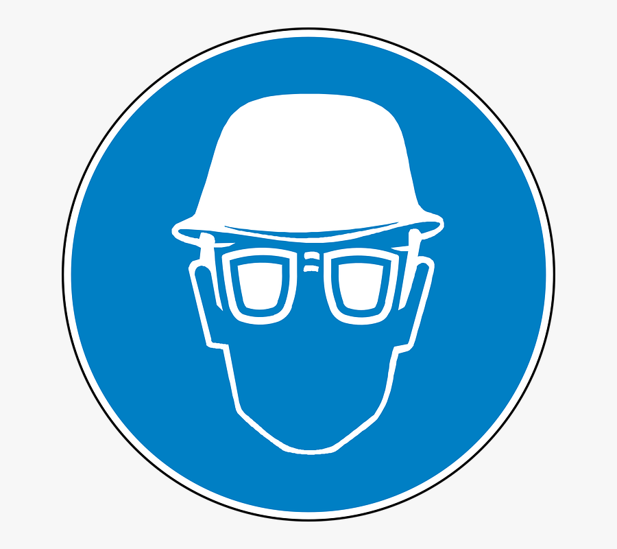 Eye Protection, Head Protection, Safety Glasses - Ppe Safety Helmet Sign, Transparent Clipart