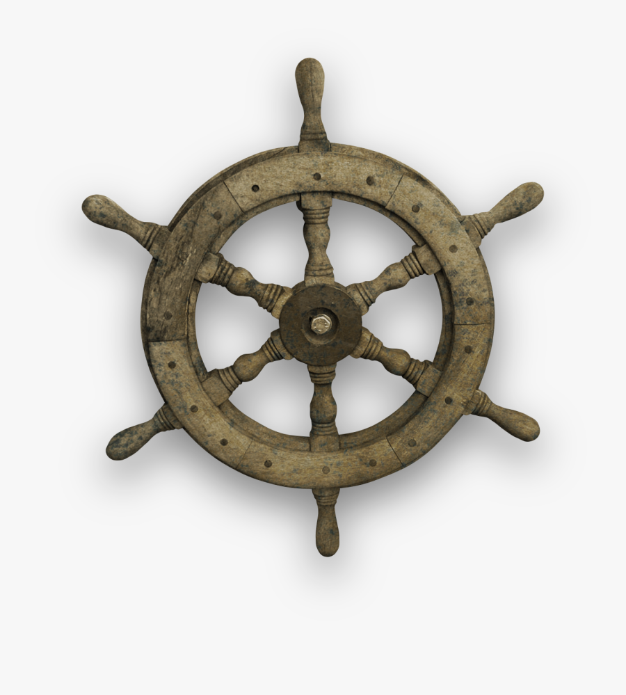 Clip Art Ship S Car Trees - Vintage Ship Steering Wheel, Transparent Clipart