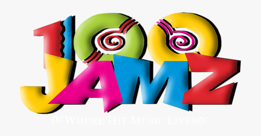 100 Jamz Logo, Transparent Clipart