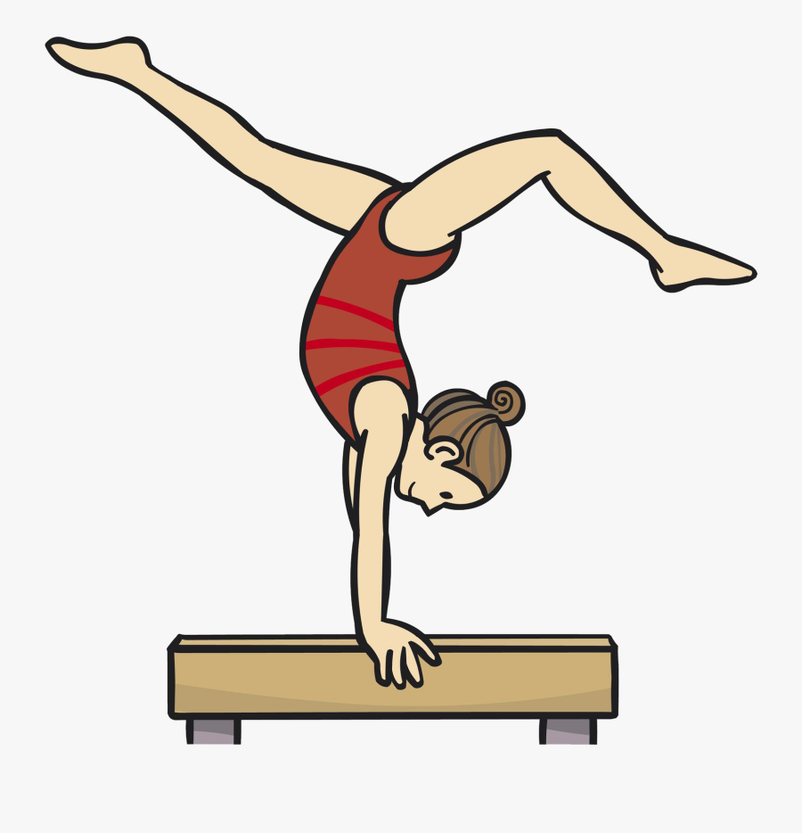Gymnastics Balance Beam - Gymnastics Balance Clip Art, Transparent Clipart