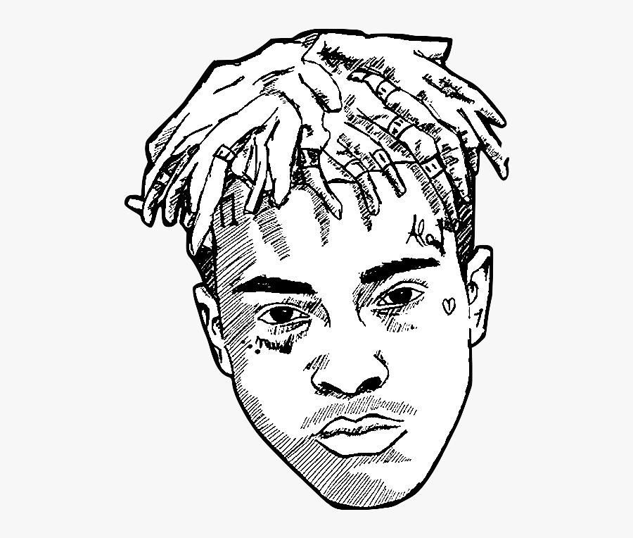 #xxxtentacion #xxxtentacionedit #moonlight #trap - Xxxtentacion Coloring Page, Transparent Clipart