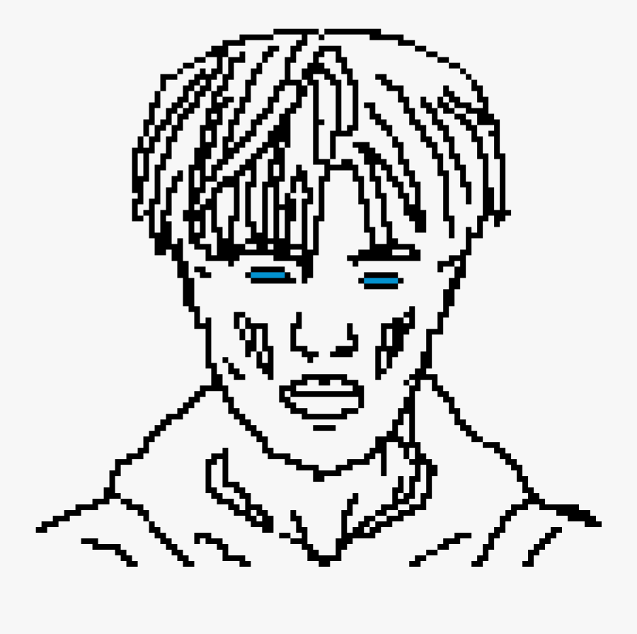 Xxxtentacion Pixel Art Black White , Free Transparent Clipart - ClipartKey