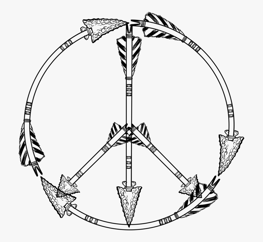 Line Art,symmetry,body Jewelry - Symbol Peace Sign Drawing, Transparent Clipart