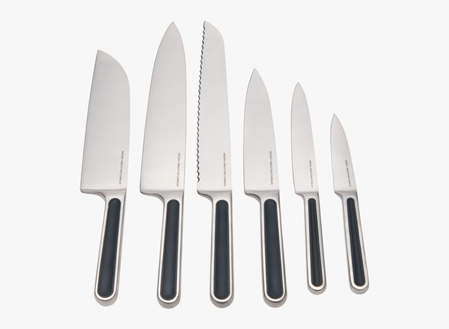 Chef Knives Png - Kitchen Knife Set Png, Transparent Clipart