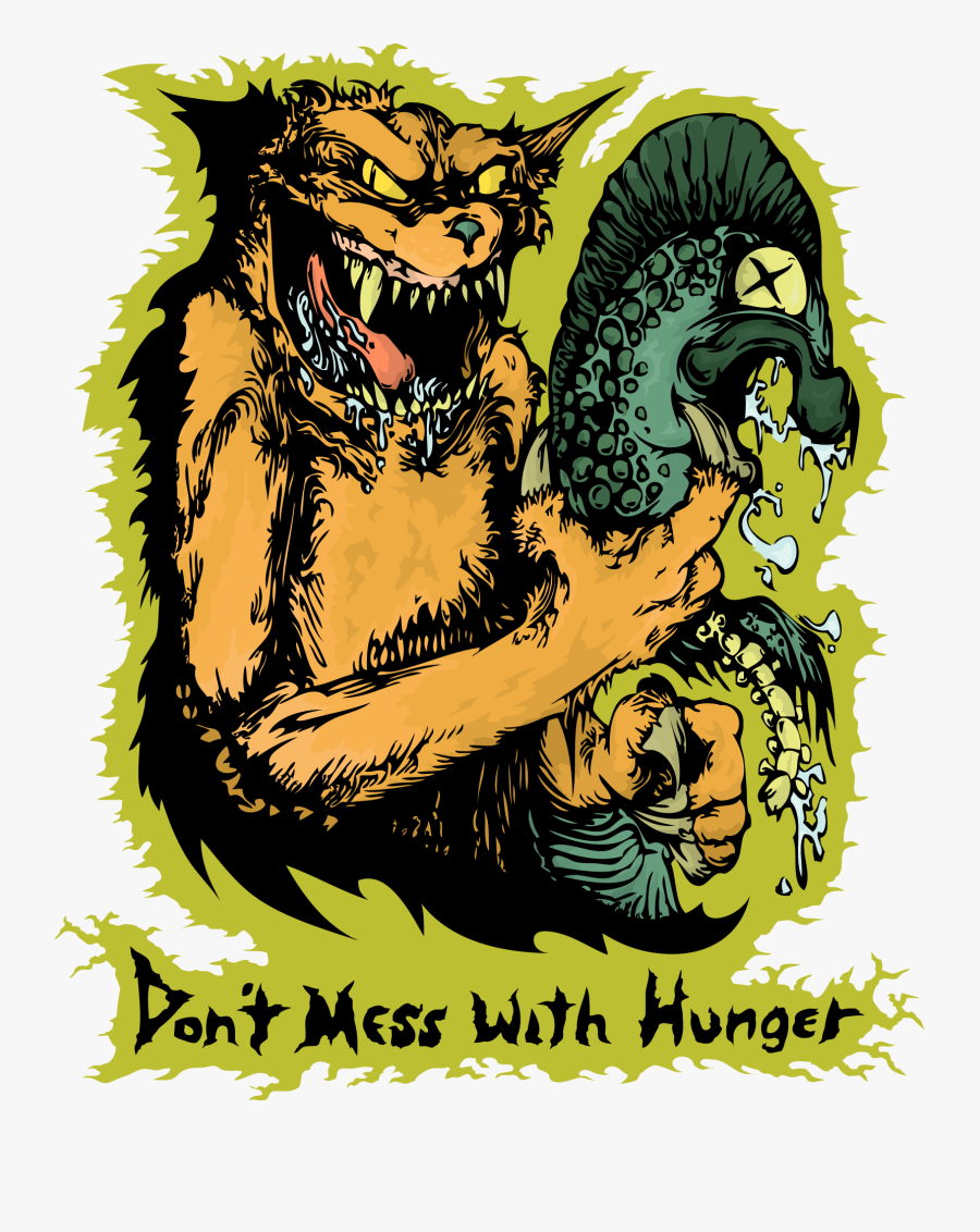 Don"t Mess With Hunger - Illustration, Transparent Clipart