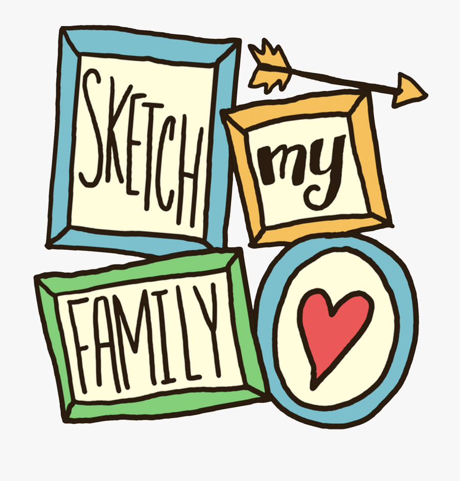 Sketch Family Logo, Transparent Clipart
