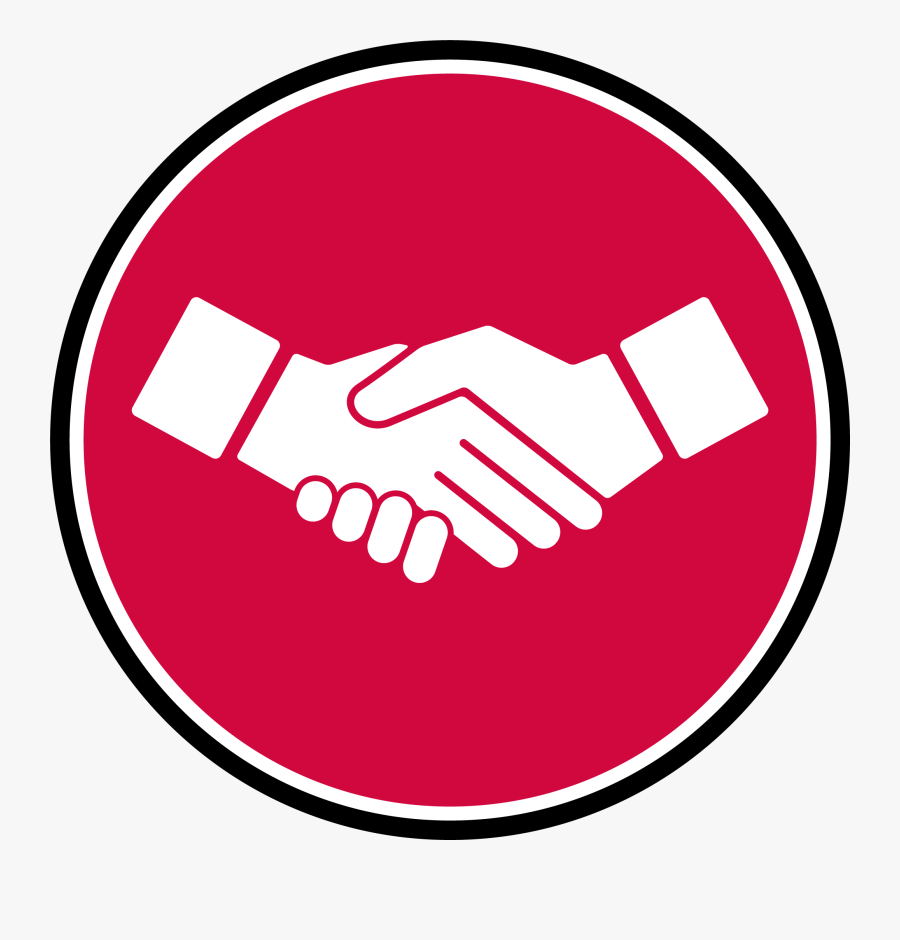 Blue Handshake Icon Png, Transparent Clipart