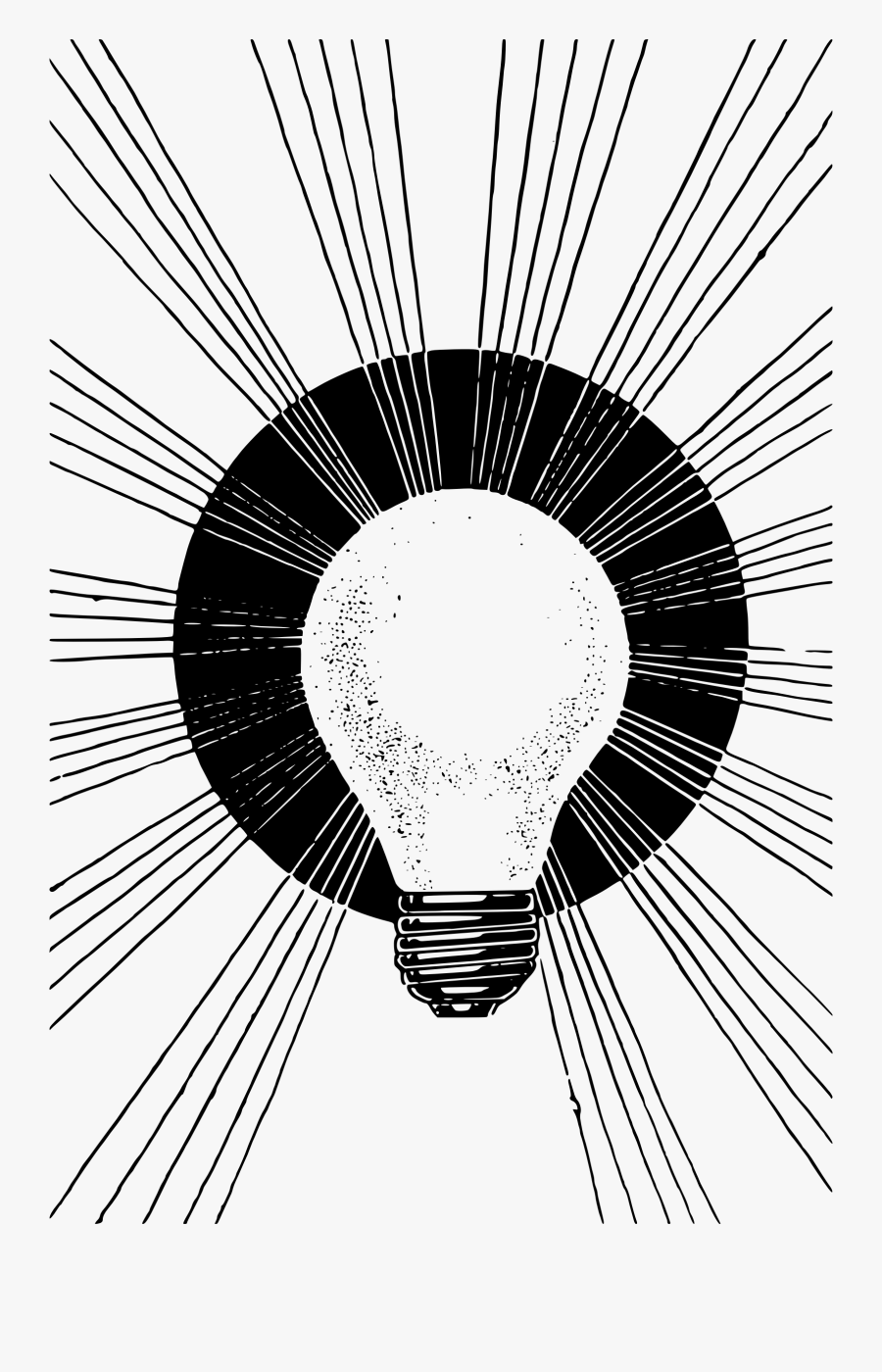 Light-bulb Rays Clip Arts - Ray Of Light Clipart Black And White, Transparent Clipart
