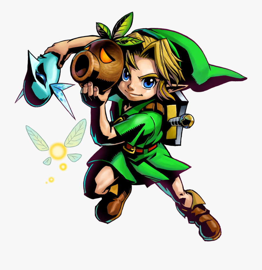 Link Legend Of Zelda Majora"s Mask - Legend Of Zelda Majora's Mask Png, Transparent Clipart