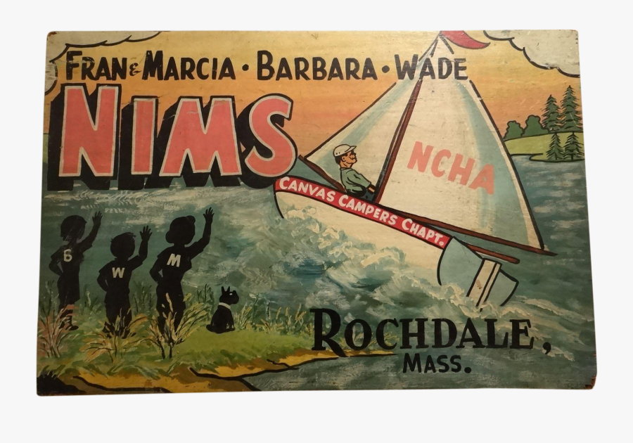 Clip Art Hand Painted Sailing Sign - Poster, Transparent Clipart