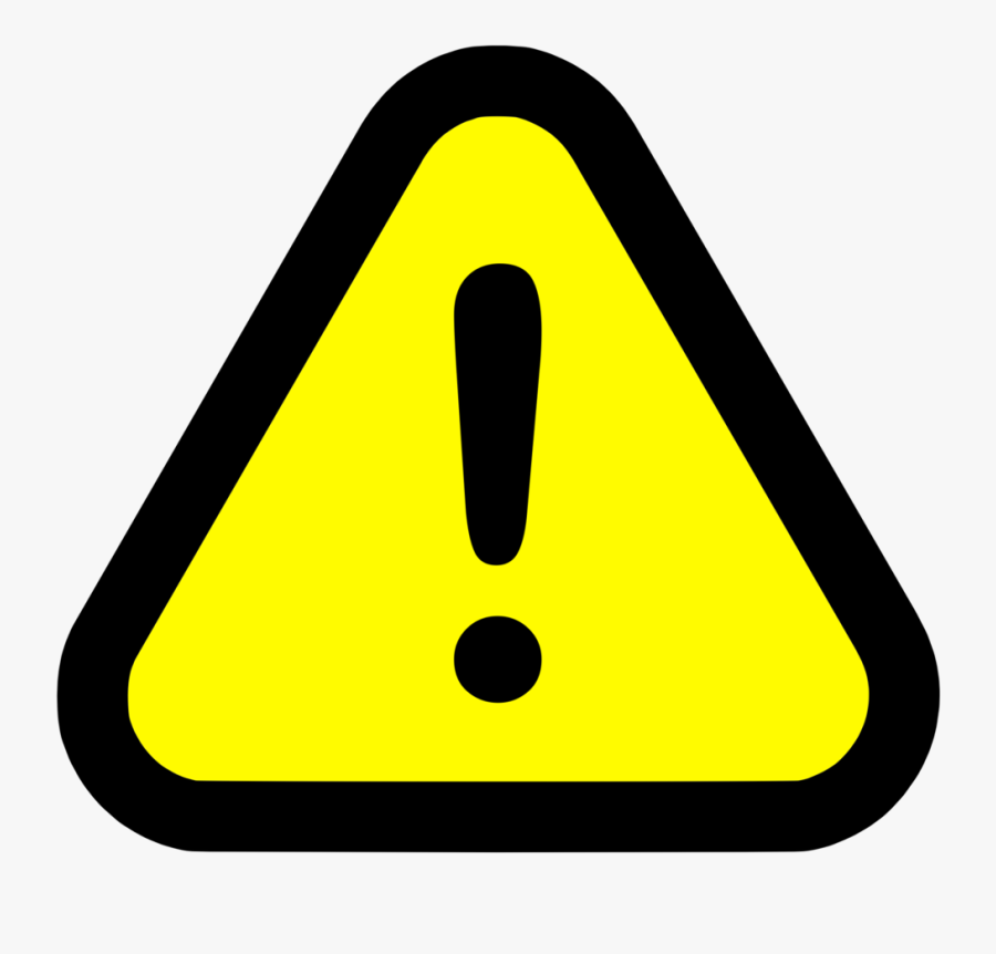 Warning - White Danger Sign Png, Transparent Clipart