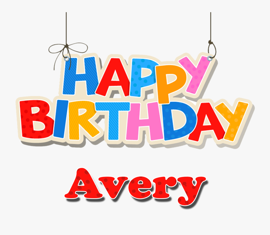 Avery Happy Birthday Balloons Name Png - Name Happy Birthday Pushpa, Transparent Clipart