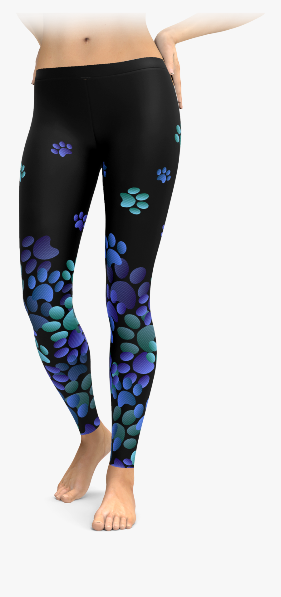 Blue Paw Print Leggings - Houston Astros Sugar Skull Shirt, Transparent Clipart