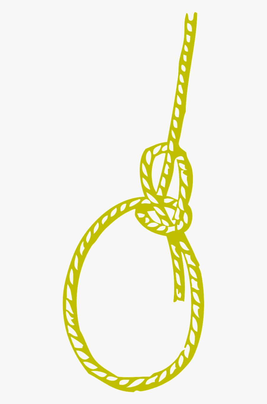Boat, Knot, Yellow, Rope, Cleat Hitch, Marine - Knotted Rope Cartoon Png, Transparent Clipart