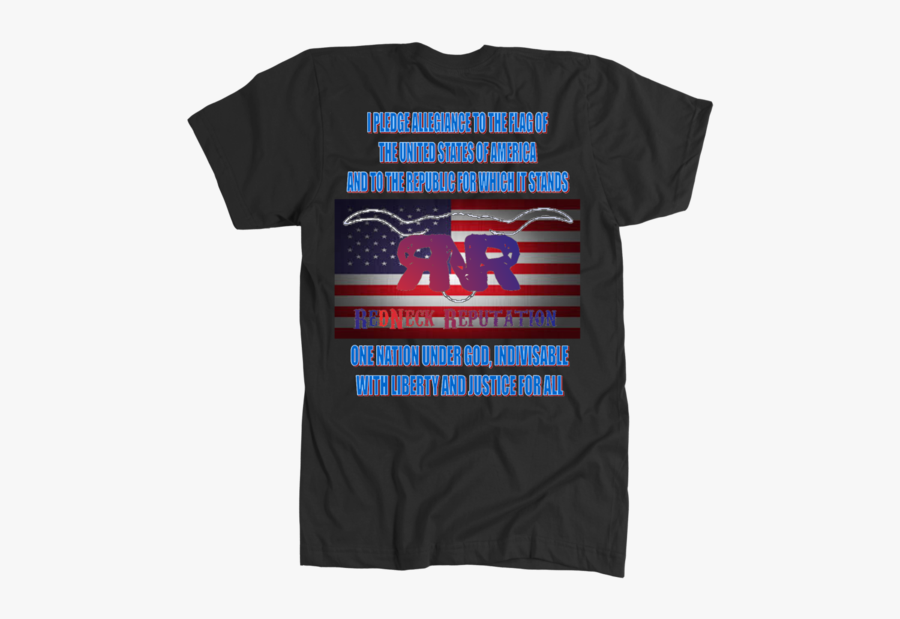 The Pledge Rnr Us Flag - T-shirt, Transparent Clipart